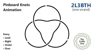 Pinboard Knots &ndash; 2L3B Turk&rsquo;s Head &ndash; Animated Tutorial