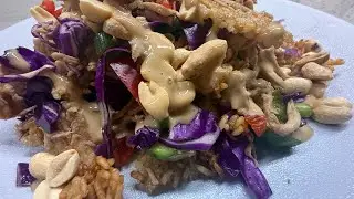 TERIYAKI CHICKEN CRISPY RICE SALAD 🐓🍚🥗