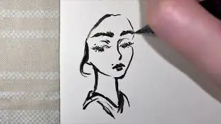Brush Pen Sketch ~ Real Time Process (No Talking)