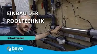 Einbau der Pooltechnik