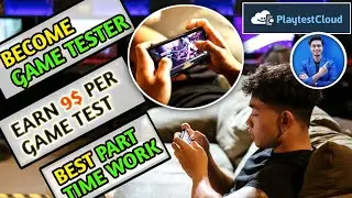 Earn ₹1400/Hour Phone se game khel kar| Best Part Time Work From Home Job | Playtestcloud review