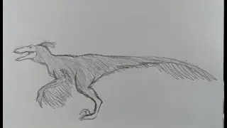 Como desenhar o pyroraptor