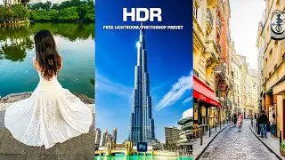 How to Create HDR Tone in Lightroom (Step-by-Step) | Color Grading Tutorial | Free Preset