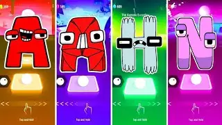 Red-Alphabet-Lore-Designs-A🆚Alphabet-Lore-H🆚N-Tiles Hop EMD Rush!