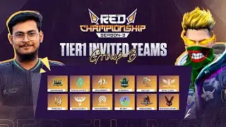 [🔴LIVE] RED CHAMPIONSHIP SEASON-03 | T1 INVITED GROUP-B | FREE FIRE @raadvaiyt829