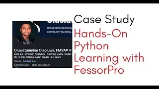 CaseStudy! Master Python for Finance and Algo Trading: Step-by-Step Guide with FessorPro's