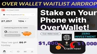 Overwallet mainnet update // over wallet withdraw Update // over token price and New Update