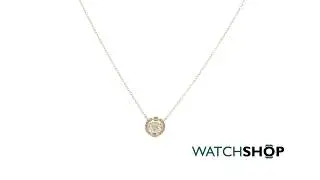 Ladies Swarovski Gold Plated Sparkling Necklace (5284186)