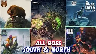 Days After 🍴 South & North All Boss ( 1★ Difficulty ) #daysafter #games