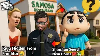 GTA 5: Shinchan Finding New House To Stay Away From Franklin😭💔Phinchan Spying Riya 😞😰Ps Gamester 