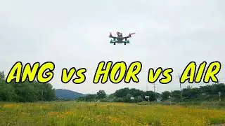 Racing drone Attitude(angle) vs Rate(Horizon) vs Acro(AIR) mode comparison