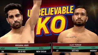 Krishna Heer vs Ajay Tomar Full Fight - Incredible Comeback TKO | Matrix Fight Night