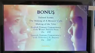 A Monster Calls 2017 DVD Menu Walkthrough