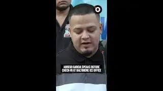 Abrego Garcia speaks before check-in at Baltimore ICE office