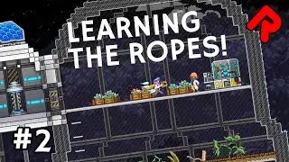 Learning the Ropes! | Let's Play Starbound Frackin' Universe mod ep 2