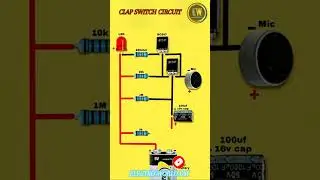 🔊 DIY Clap Switch Circuit | Sound Activated LED using BC547 Transistors 🔊