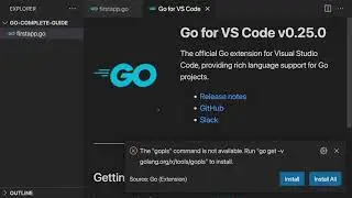 Finishing editor config and first go code