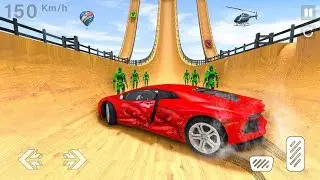 Mega Ramp game Impossible challenge 💀#gaming #rampcar 
