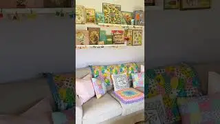 My colorful vintage kitsch cottage living room tour - Full of thrifted retro home decor