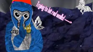 Gorilla tag but trying to hit red walls!