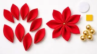 Very Easy!! I make Many and Sell them all ! Do it yourself ! Amazing Flower Making Idea for dresses 