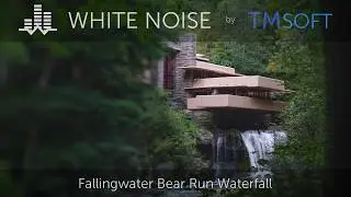 Fallingwater Bear Run Waterfall 10 Hour Sleep Sound - Black Screen