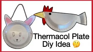 Summer Holiday craft ideas / Thermocol plate craft ideas / #youtube