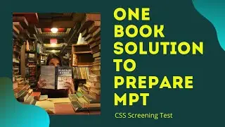 One Book Solution to Prepare MPT (CSS Screening Test)
