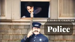Police &bull; 1916 &bull; Color &bull; Charlot Cambrioleur &bull; Charlie Chaplin
