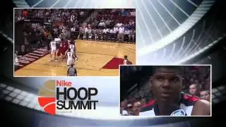 NBA prospect from China, Wang Zhelin at 2012 Nike Hoop Summit - 19 points.