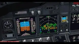 FSX Boeing 737-800 weather radar 'Gain' Test with Active Sky Next