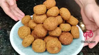 cómo hacer falafel (buñuelos de garbanzos)