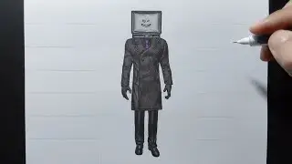 How to draw Normal TV Man