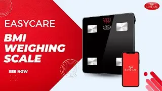 EASYCARE EC 3141| German Tech | Smart Weighing Scale | BMI Weighing Scale | Backlit LCD Display