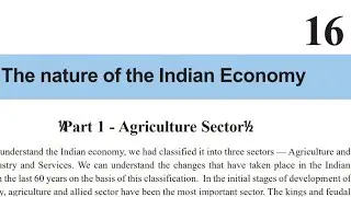 CLASS-9TH-SST-CHAP-16 THE NATURE OF INDIAN ECONOMY PART-1#oppatel#cgbse9thsocialchapter16#cg9thsst