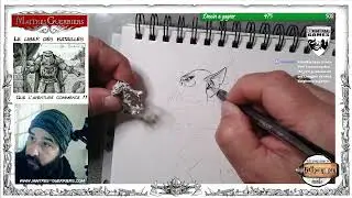 [Eng/Fr] Je dessine un orc Longjaw de chez Knightmare games (part1)