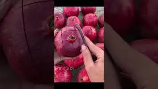 Pomegranate cutting style | Fruit cutting video | Fruit cutting short video