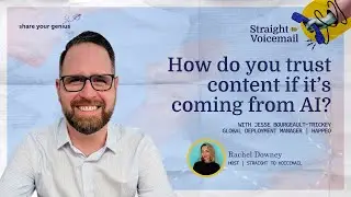 How do you trust content if it&rsquo;s coming from AI? | Jesse Bourgeault-Trickey, Happeo