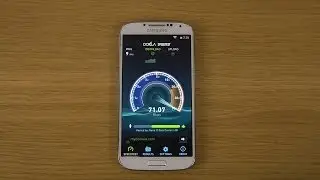 Samsung Galaxy S4 CyanogenMod 11 Android 4.4 KitKat - Internet Speed Test