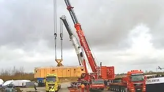 Autokran Tandemhub Liebherr LTM 1350-6.1 + Grove GMK 6300L / Cranes tandem lifting