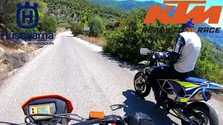 KTM LC4 640 + Husqvarna 701 - Summer Ride - &Psi;&Alpha;&Theta;&Alpha; Greece