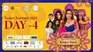 Yashvi Navratri 2025 Day 4 Live | Kinjal Dave Garba | Anchors Karishma Tanna & Bade-Chhote