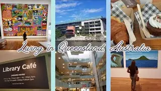 Explore Brisbane's South bank| Inside State Library of Queensland | Queensland Art Gallery Australia