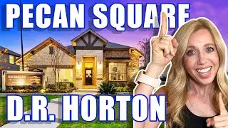 EXPLORING DR Horton Model Home In Pecan Square Community  | Living In DFW Texas | Dallas TX Homes