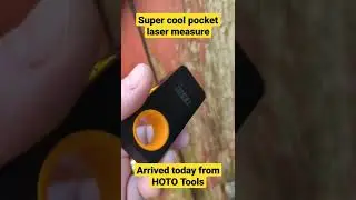 having some fun playing with this pocketable EDC laser measure from HOTO Tools