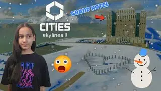 First snow in my city. cities skylines 2
