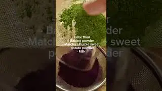 Matcha x Purple Sweet Potato Pound Cake 🍠🍃
