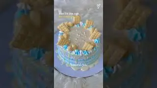 4 types simple cake designs😮#shorts #viralshorts #shortsfeed