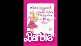 Barbie Video Invitation