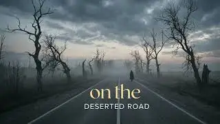 on the deserted road